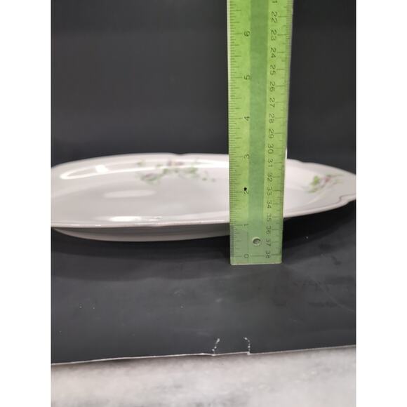 Alice Austria Vintage Platter, Purple Roses Design, 14" Porcelain Dish, Decor - Picture 9 of 10